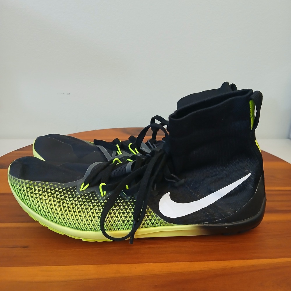 Nike Zoom Victory Waffle 4 XC Shoes Mens 8 Black Racing‎ Spikeless Track Running